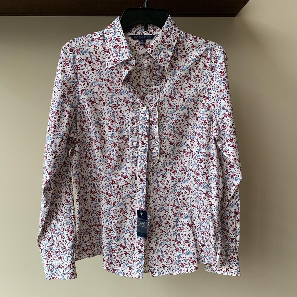 NWT Size 12 Brooks Brothers Button Down Oxford